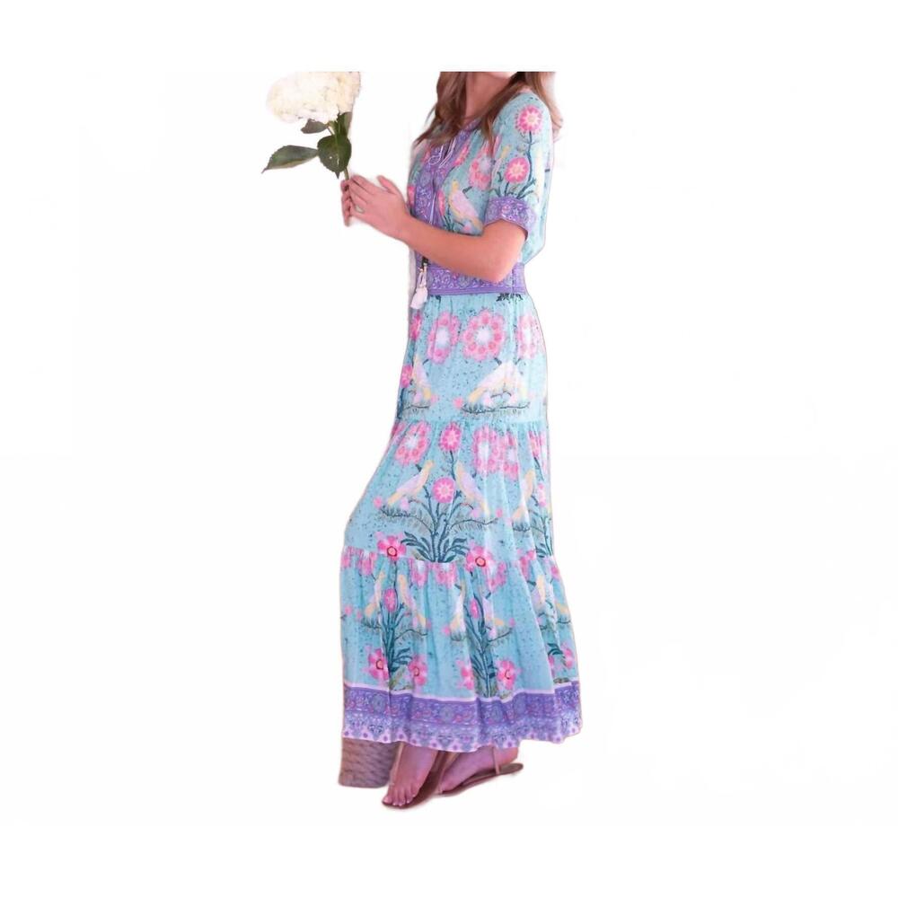 NEW BELL BY ALICIA BELL bianca maxi dress in blue